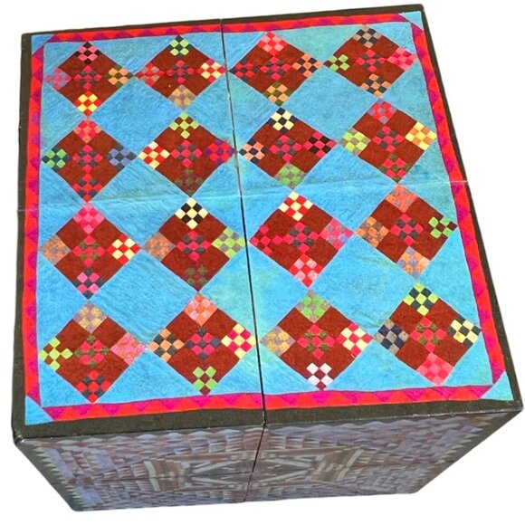 Vtg 2000 "GLORIOUS AMERICAN QUILTS" Magic Cube Toy; Museum of American Folk Art - Picture 8 of 15